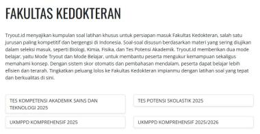 Memahami Pola Soal Tryout Fakultas Kedokteran: Biologi, Kimia, hingga Fisika untuk Lolos Seleksi 2026